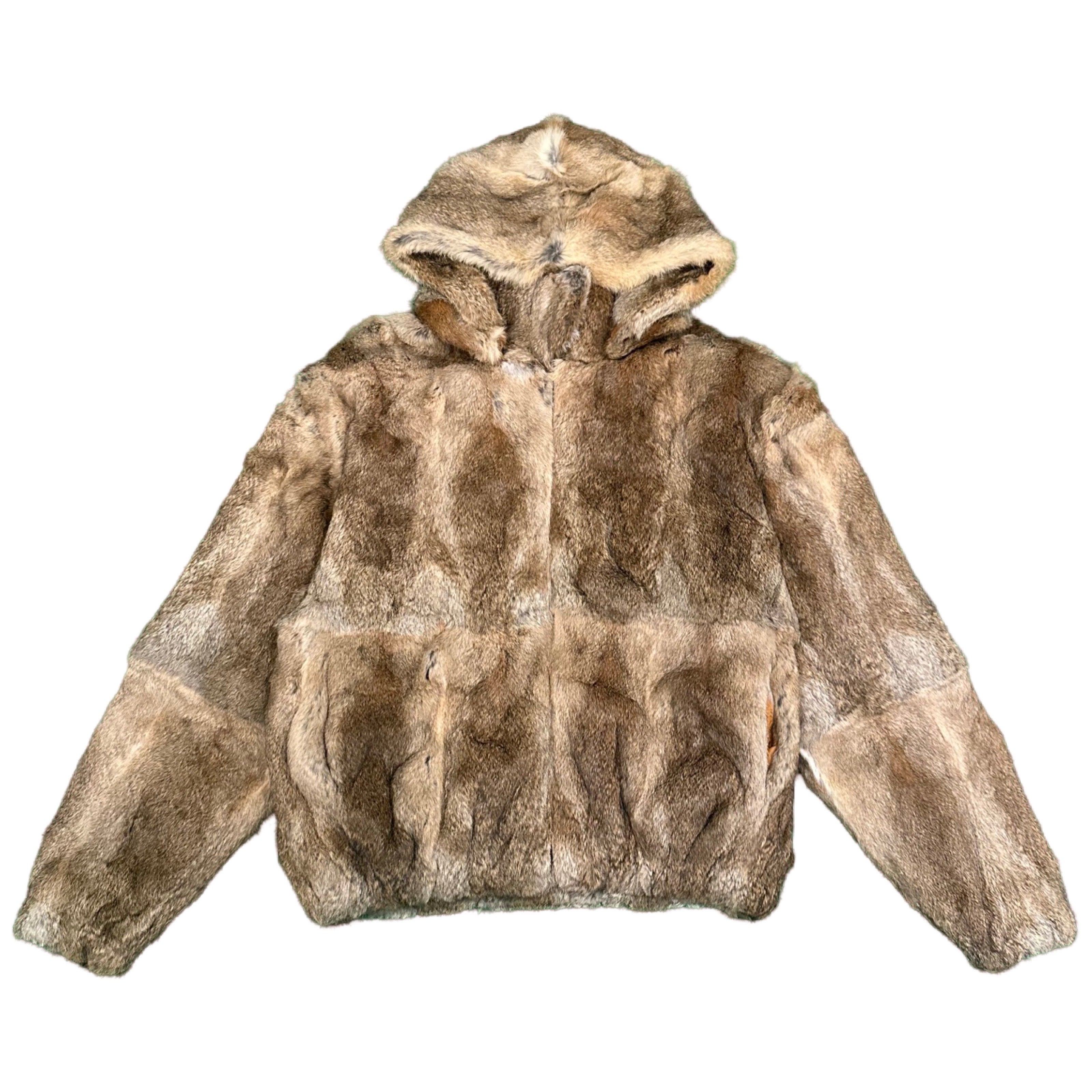 Kashani Men s Natural Rabbit Fur Jacket Dudes Boutique