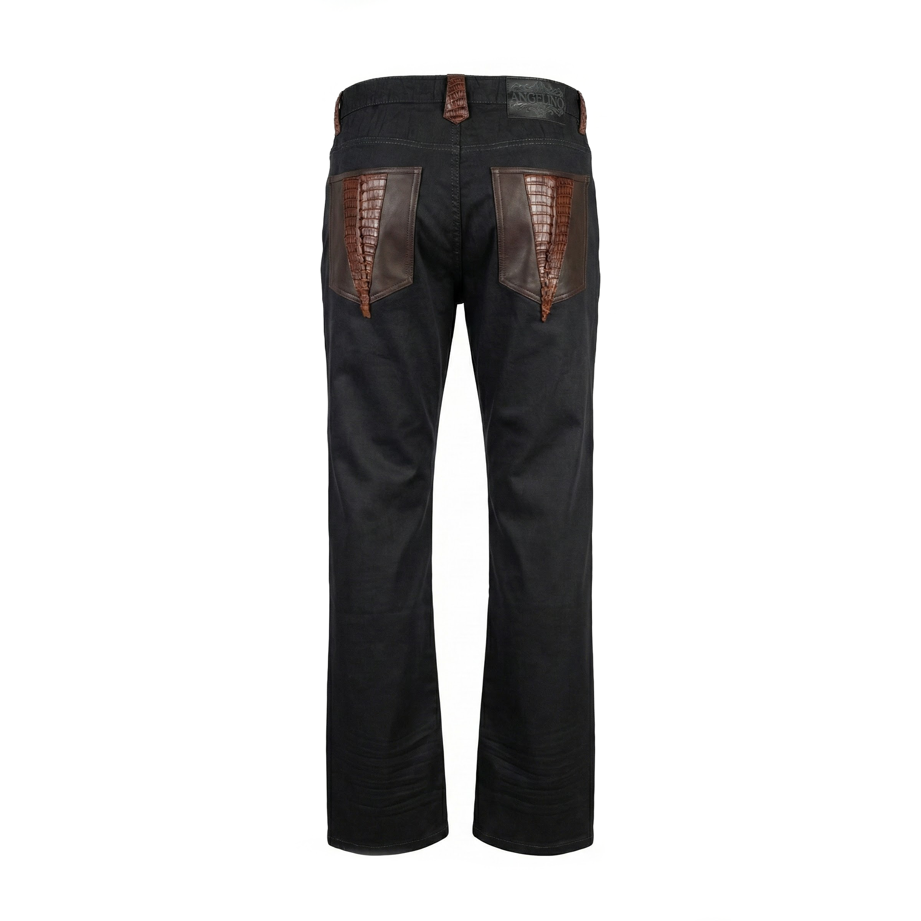 Kashani x Angelino Jeans w/ Brown Alligator Tail Pockets