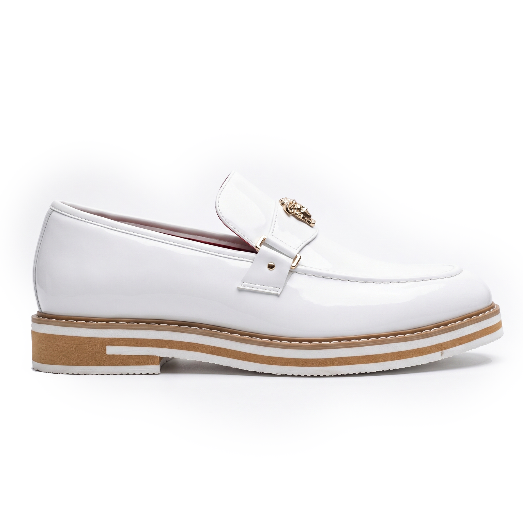 The Ashford White Patent Leather Loafers