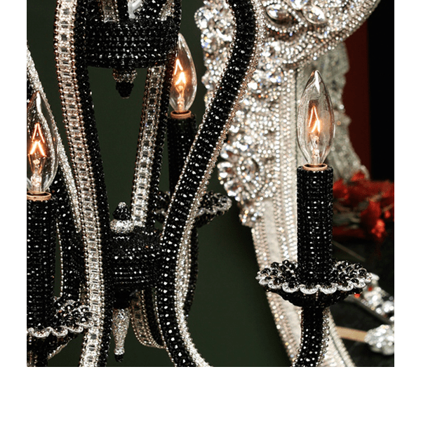 b.b. Simon CH-300-S Crystal Chandelier - Dudes Boutique
