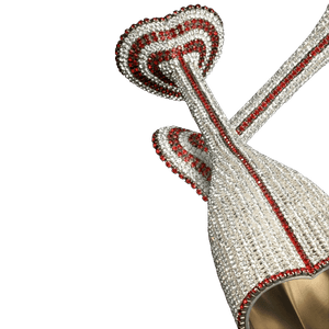 b.b. Simon CUP-503 Crystal Heart Wine Glass - Dudes Boutique