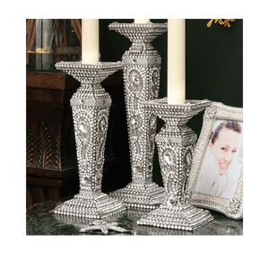 b.b. Simon CDH-209 Crystal Candle Holder - Dudes Boutique