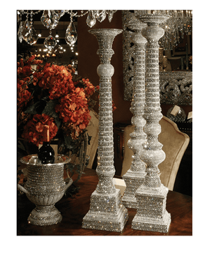b.b. Simon CDH-217 Crystal Candle Holder - Dudes Boutique