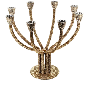 b.b. Simon Gold CDH-234 Crystal Candle Holder - Dudes Boutique