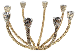 b.b. Simon Gold CDH-234 Crystal Candle Holder - Dudes Boutique