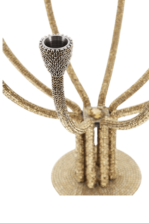 b.b. Simon Gold CDH-234 Crystal Candle Holder - Dudes Boutique