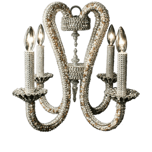 b.b. Simon CH-101-S-SHELL Crystal Chandelier - Dudes Boutique