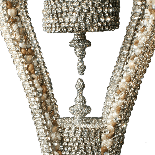 b.b. Simon CH-101-S-SHELL Crystal Chandelier - Dudes Boutique
