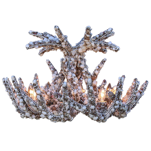 b.b. Simon CH-701-SHELL Crystal Chandelier - Dudes Boutique