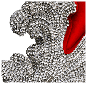 b.b. Simon Silver / Red CHAIR-101 Royal Crystal Chair - Dudes Boutique