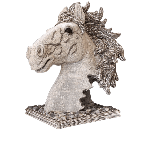 b.b. Simon Silver Crystal Horse HH-101 - Dudes Boutique
