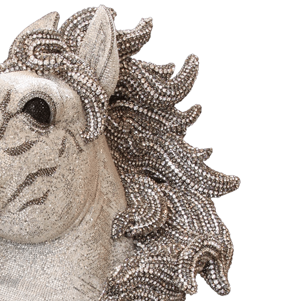 b.b. Simon Silver Crystal Horse HH-101 - Dudes Boutique