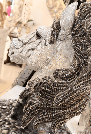 b.b. Simon Silver Crystal Horse HH-101 - Dudes Boutique