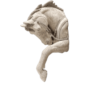 b.b. Simon Silver Crystal Horse-100 - Dudes Boutique