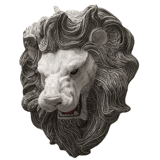 b.b. Simon Silver Crystal Lion Mane - Dudes Boutique