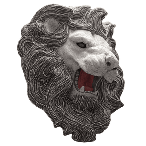 b.b. Simon Silver Crystal Lion Mane - Dudes Boutique