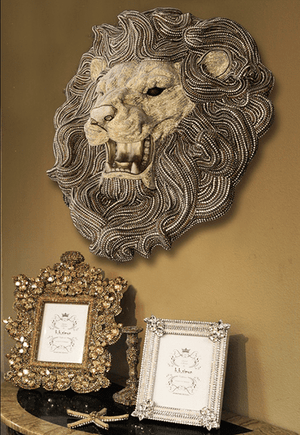 b.b. Simon Gold Crystal Lion Mane - Dudes Boutique