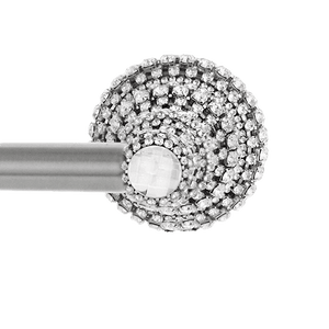 b.b. Simon Crystal Silver Chrome Towel Bar - Dudes Boutique