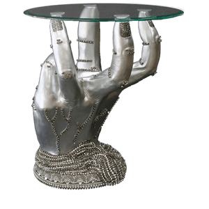 b.b. Simon TB-106-BLACK DIAMOND-CLEAR Crystal Table - Dudes Boutique