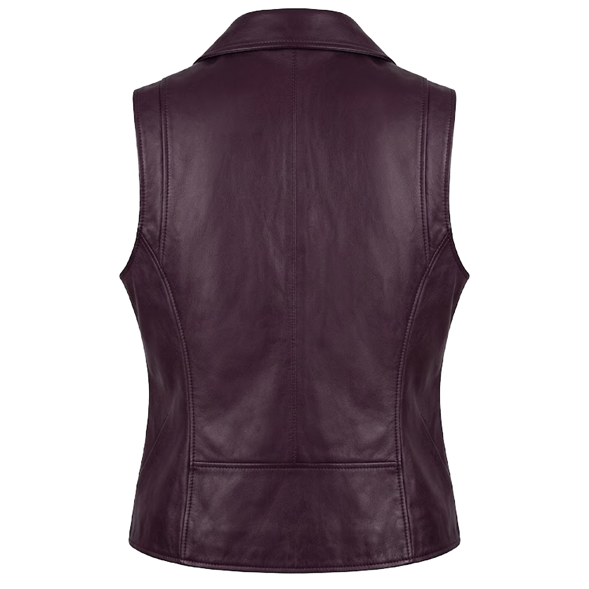 Kashani Women's Purple Lambskin Leather Vest