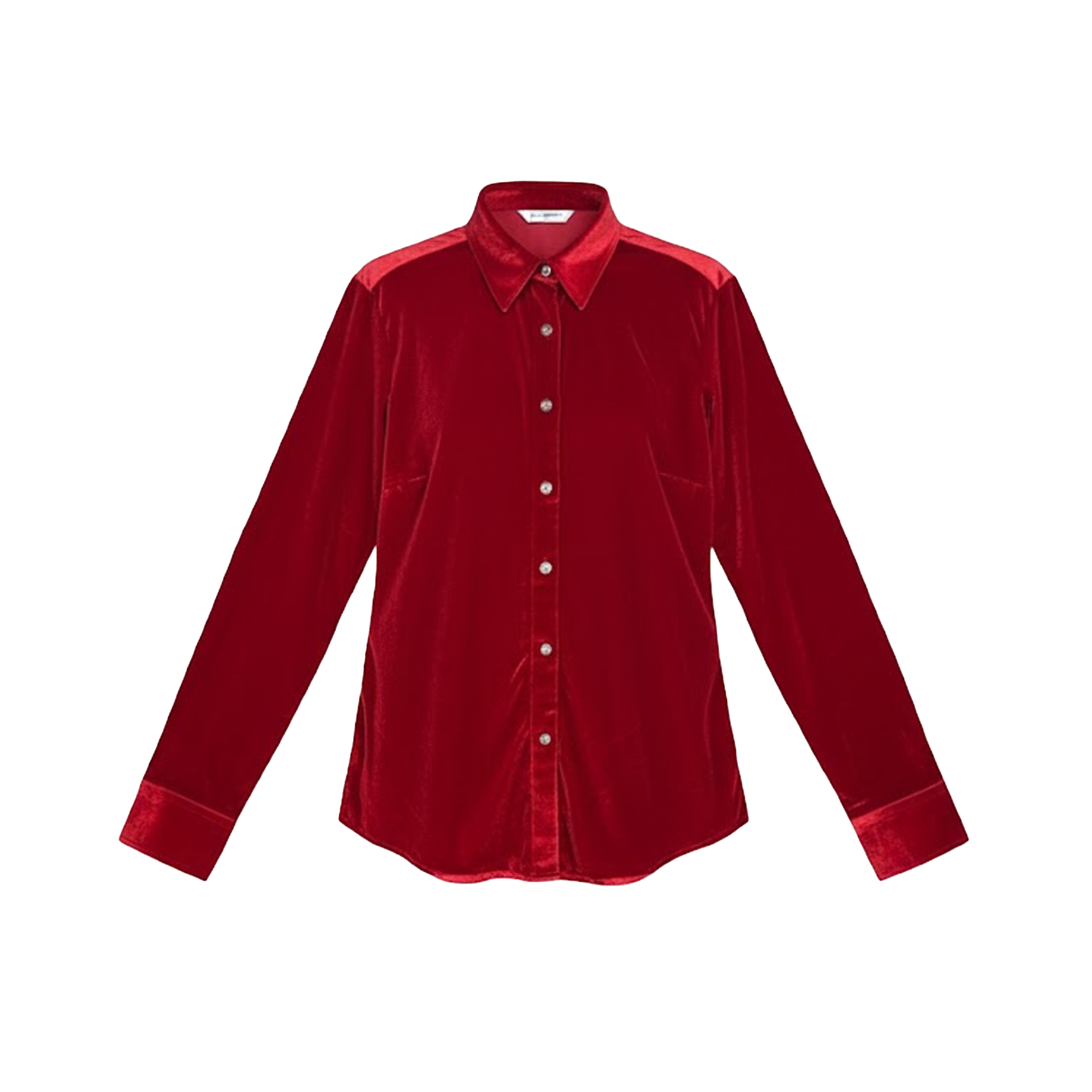 Lorenzzo Franco Red Velvet Button Up Shirt