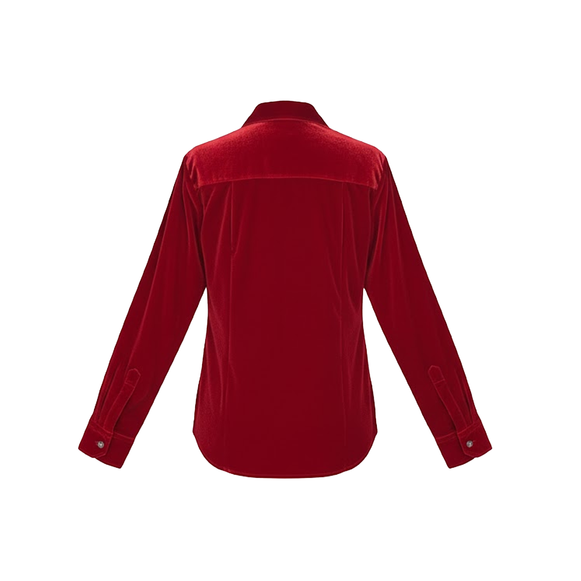 Lorenzzo Franco Red Velvet Button Up Shirt