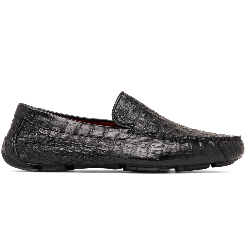 Marco Di Milano Remo Black Crocodile Loafers - Dudes Boutique