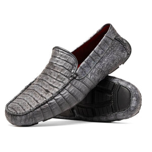 Marco Di Milano Remo Gray Crocodile Loafers - Dudes Boutique