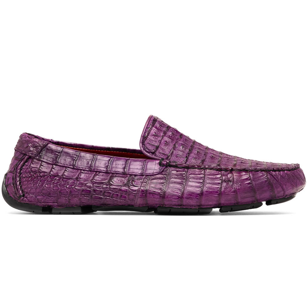 Marco Di Milano Remo Purple Crocodile Loafers - Dudes Boutique
