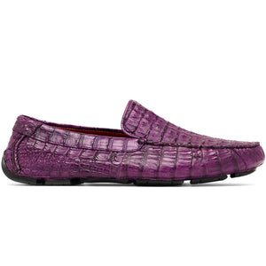 Marco Di Milano Remo Purple Crocodile Loafers - Dudes Boutique