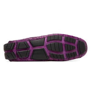 Marco Di Milano Remo Purple Crocodile Loafers - Dudes Boutique