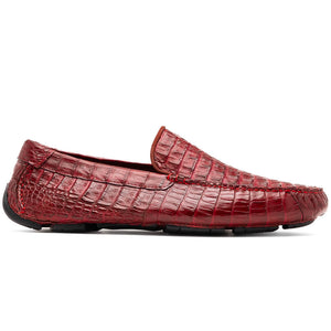 Marco Di Milano Remo Wine Crocodile Loafers - Dudes Boutique