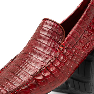 Marco Di Milano Remo Wine Crocodile Loafers - Dudes Boutique