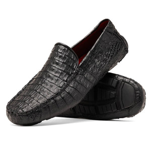 Marco Di Milano Remo Black Crocodile Loafers - Dudes Boutique