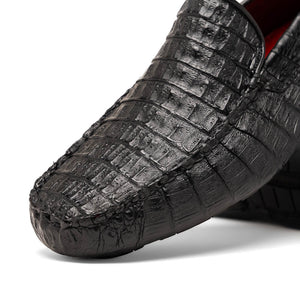 Marco Di Milano Remo Black Crocodile Loafers - Dudes Boutique