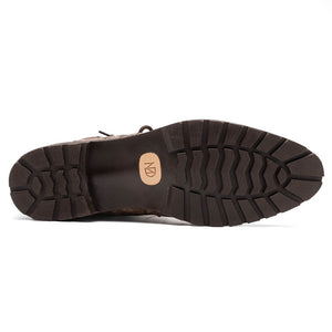 Marco Di Milano Renzo Stone Brown Ostrich Quill Boots - Dudes Boutique