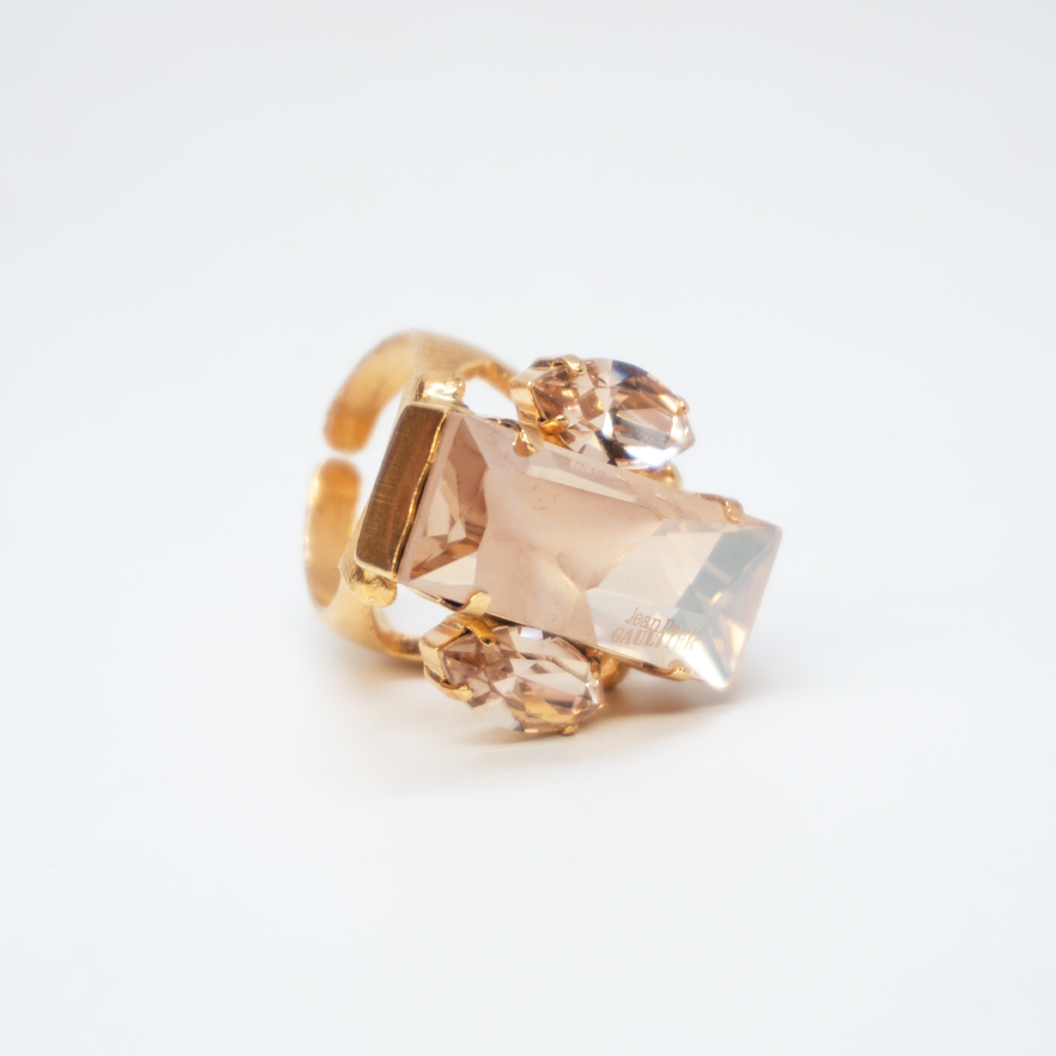 Nikolas Frangos x Jean Paul Gaultier Pink Crystal Ring - Dudes Boutique