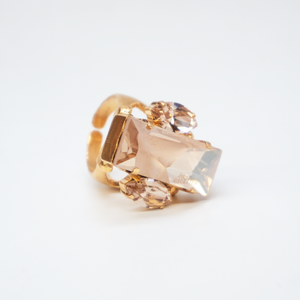 Nikolas Frangos x Jean Paul Gaultier Pink Crystal Ring - Dudes Boutique