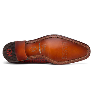 Marco Di Milano Rovigo Rustic Cognac Caiman Crocodile Monk Strap Dress Shoes - Dudes Boutique