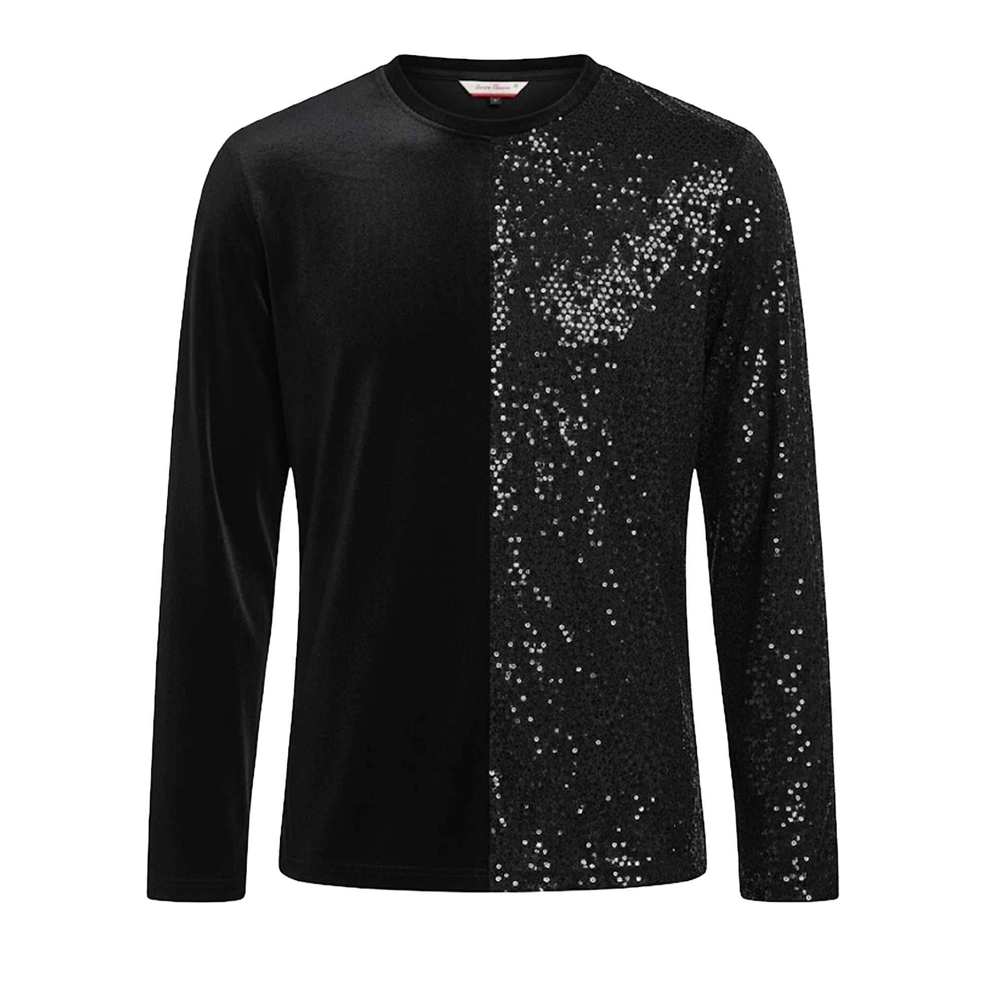 Lorenzzo Franco Black Velvet Long Sleeve Shirt