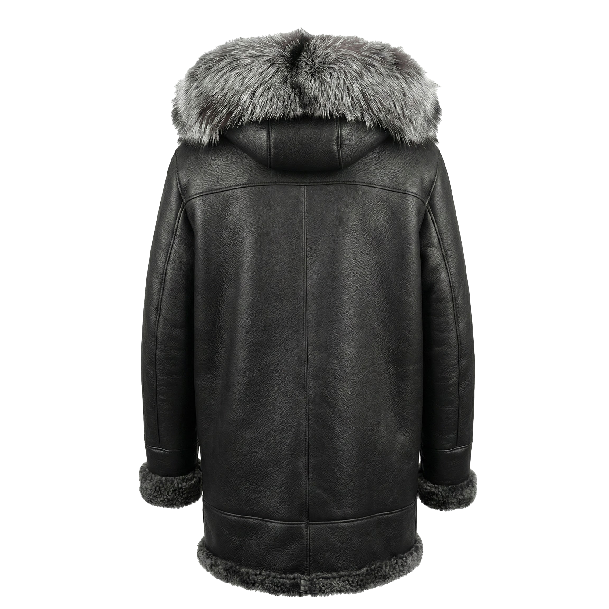Kashani Black Ice Shearling Coat