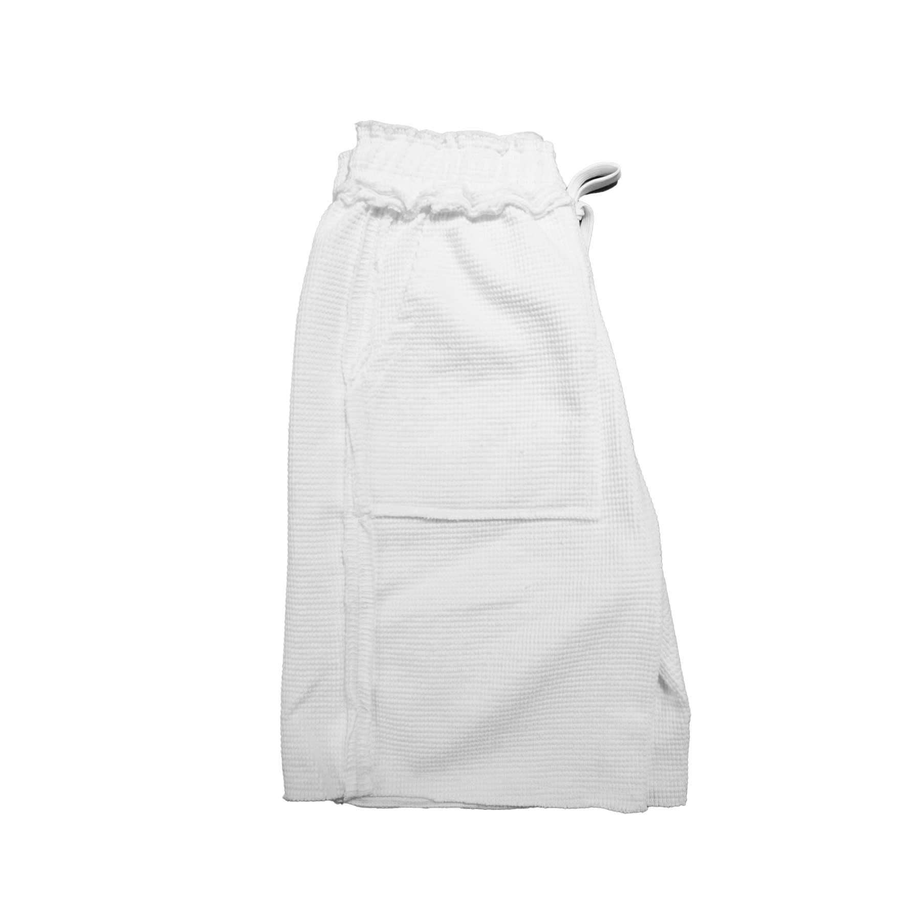 Voyage Studio White Waffle Knit Shorts