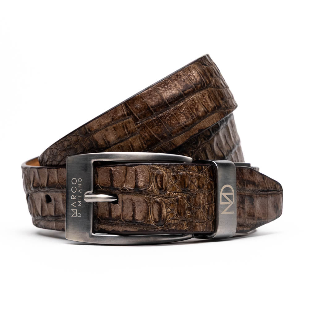 Marco Di Milano Silvio Belt Washed Brown