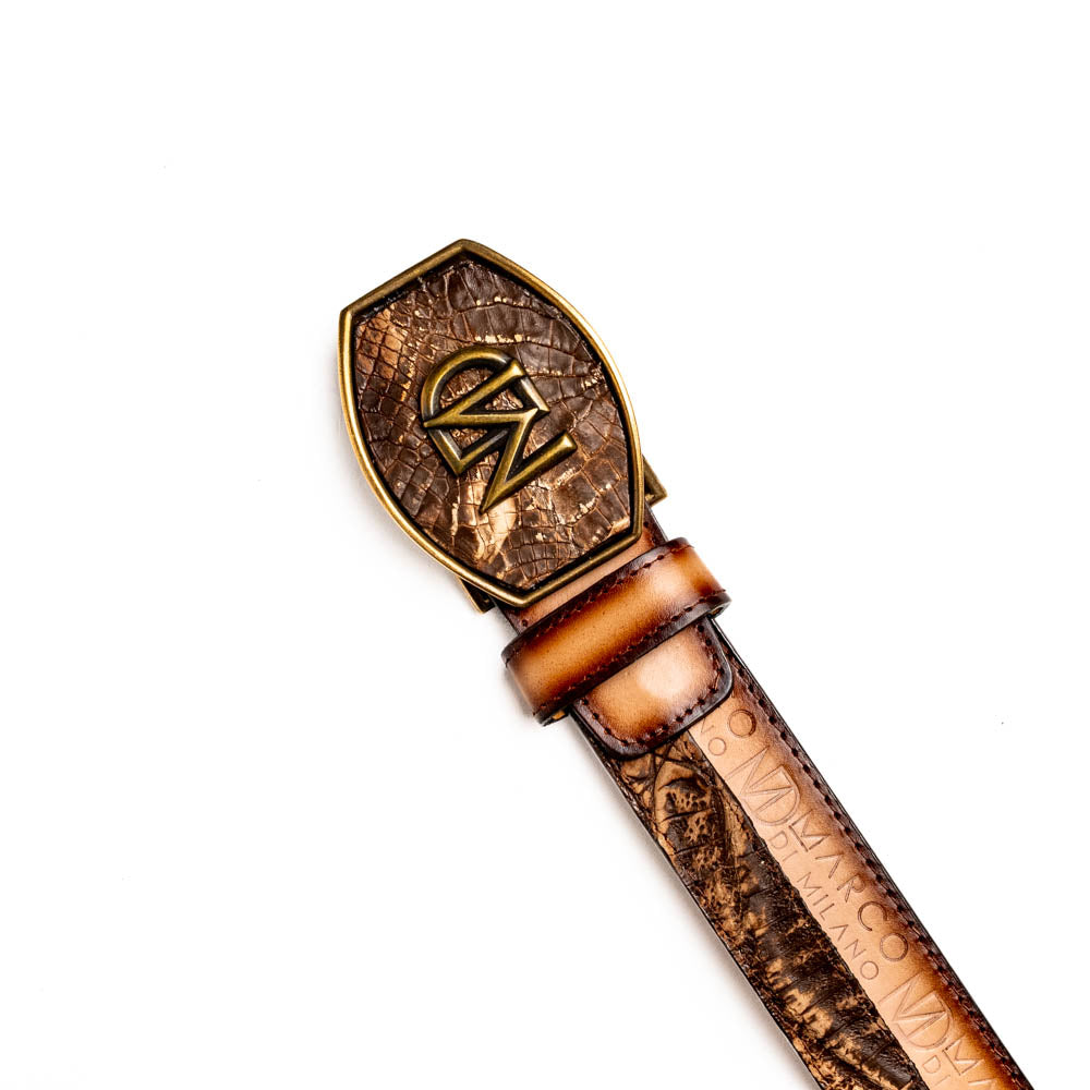 Marco Di Milano Texas Belt Stone Brown