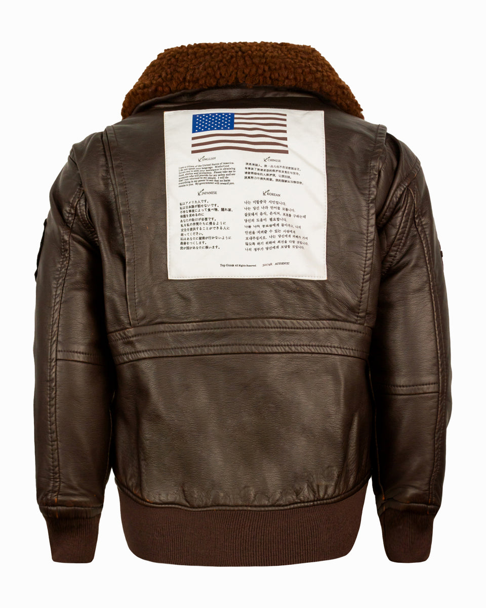 Top Gun Kids PU Aviator Bomber