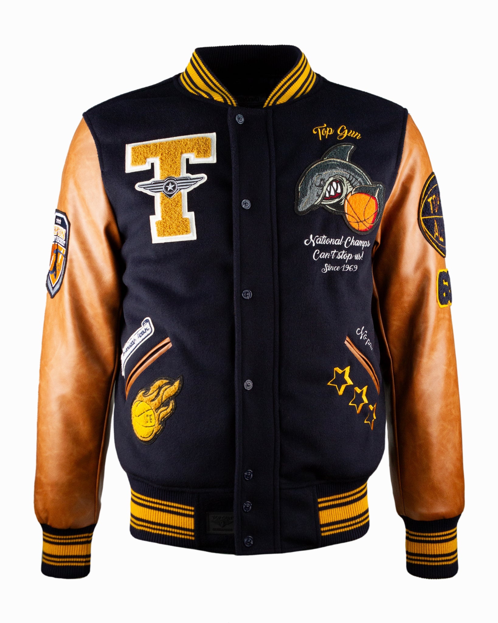 Top Gun Men's "Shark" Varsity Jacket