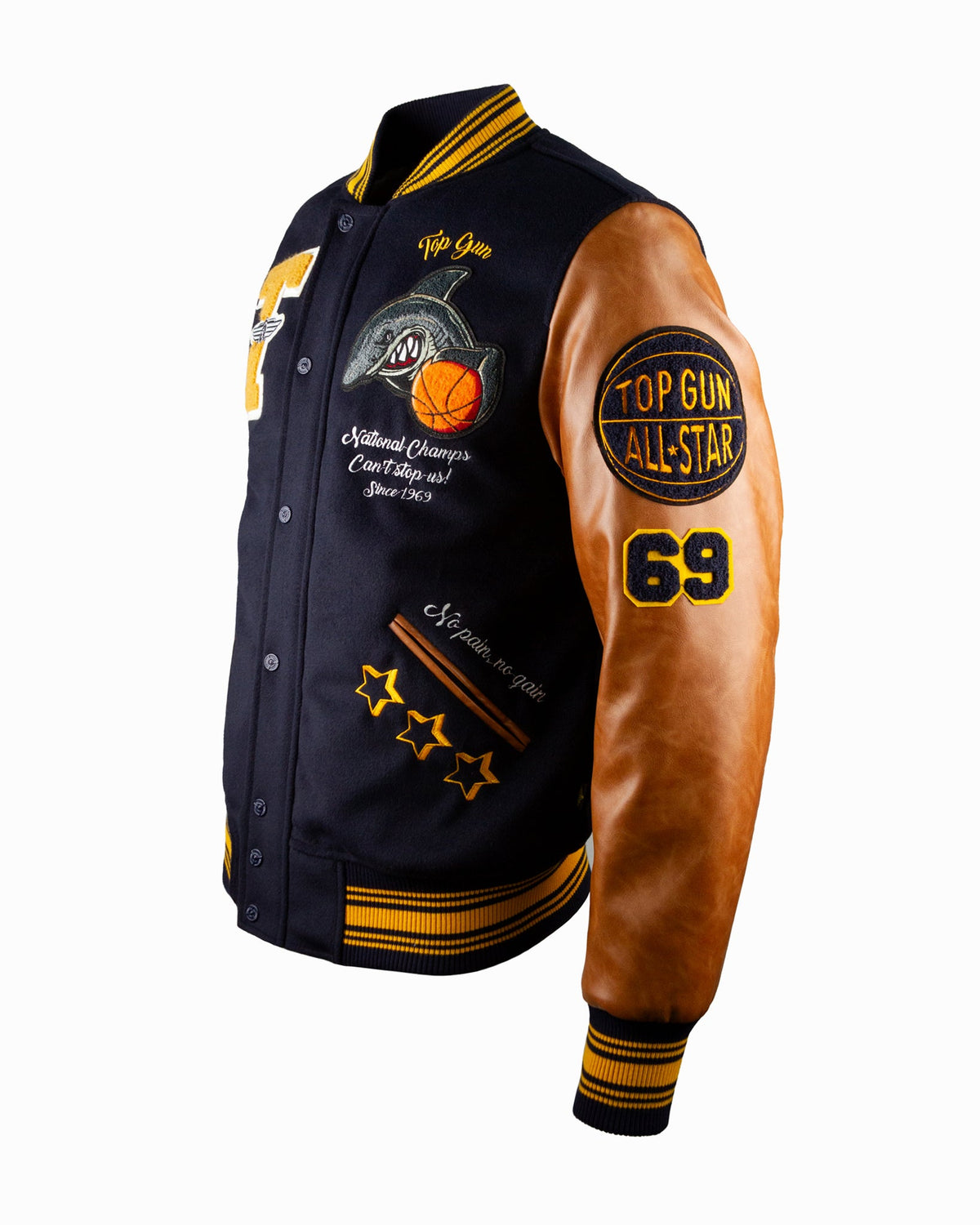 Top Gun Men's "Shark" Varsity Jacket