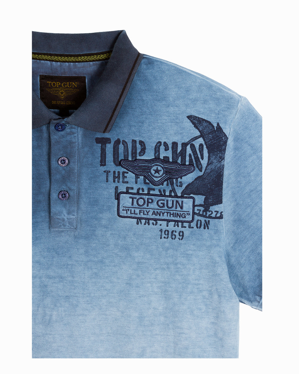 Top Gun "Vintage Eagle Wing" Polo - Navy