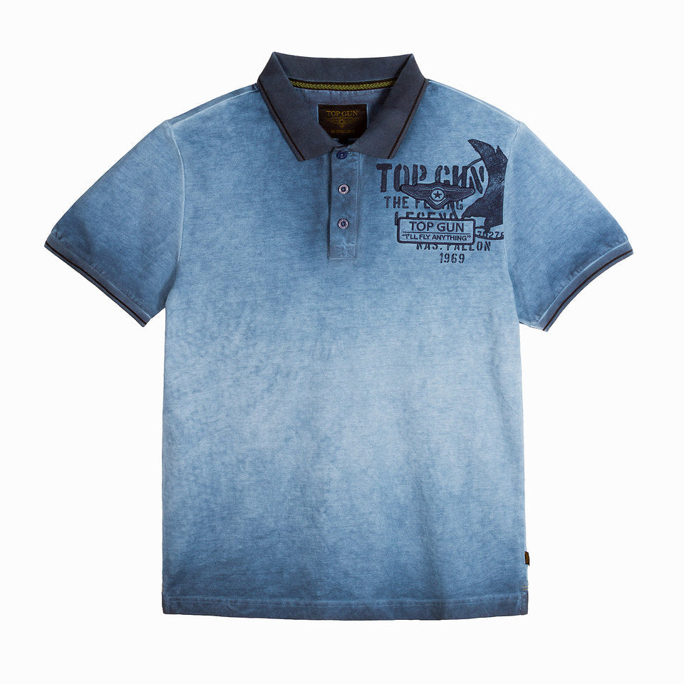 Top Gun "Vintage Eagle Wing" Polo - Navy