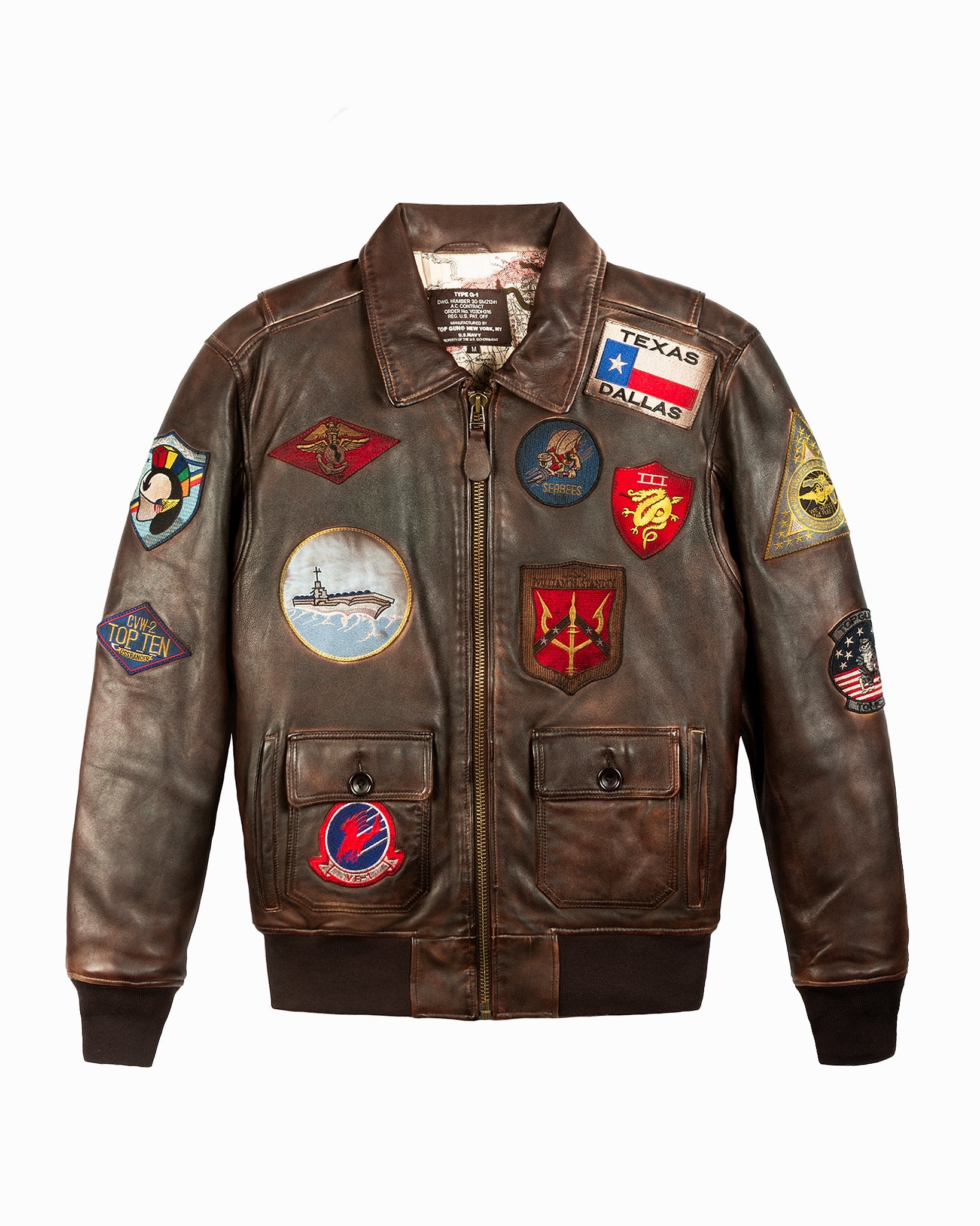 Top Gun Vintage Official Signature Series Leather Jacket